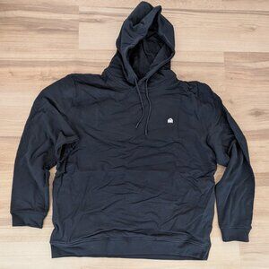 New Into The AM Black Basic Pullover Hoodie Sweatshirt 2XL Minimal Logo